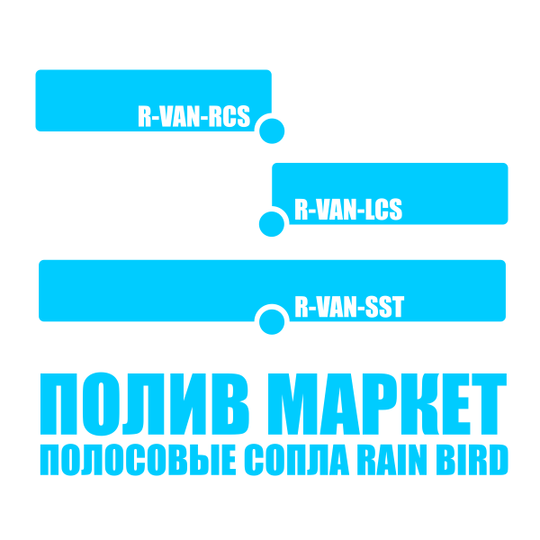 Сопло RAIN BIRD R-VAN-SST, полоса - 1,5 х 9,1 м - Image 4